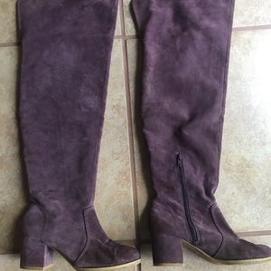 Fugu Purple over the knee boots